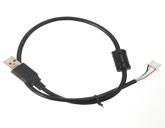 PH2.0轉P數(shù)據(jù)線觸摸USB四芯屏蔽線2725端子線