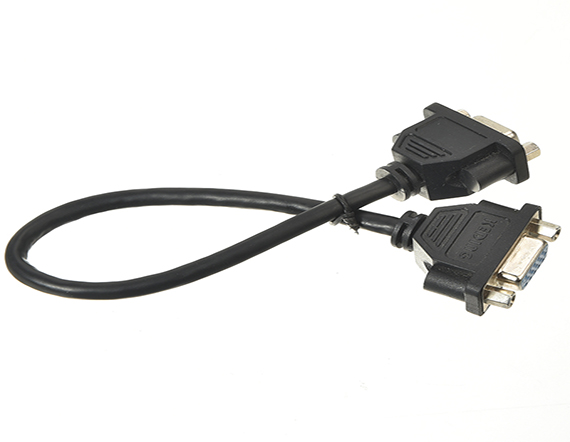 標準串口數據線 D-SUB 15公對D-SUB 15母帶前鉚注塑 RS232